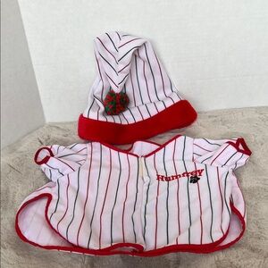 Vintage Humfrey Bear Christmas Outfit with Hat